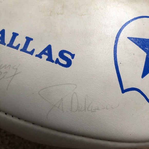 Vintage 1980's Dallas Cowboys Autographed Signed Football - No COA - Picture 9 of 16